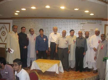 Jeddah Pictures of Group of Patrons, Office Bearers,