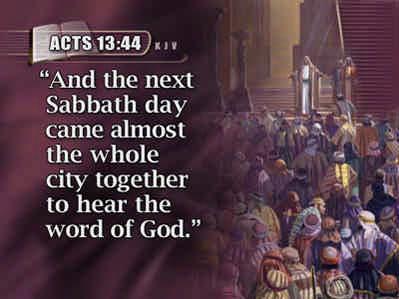 seventh-day Sabbath, we ll never forget where we came from or Who
