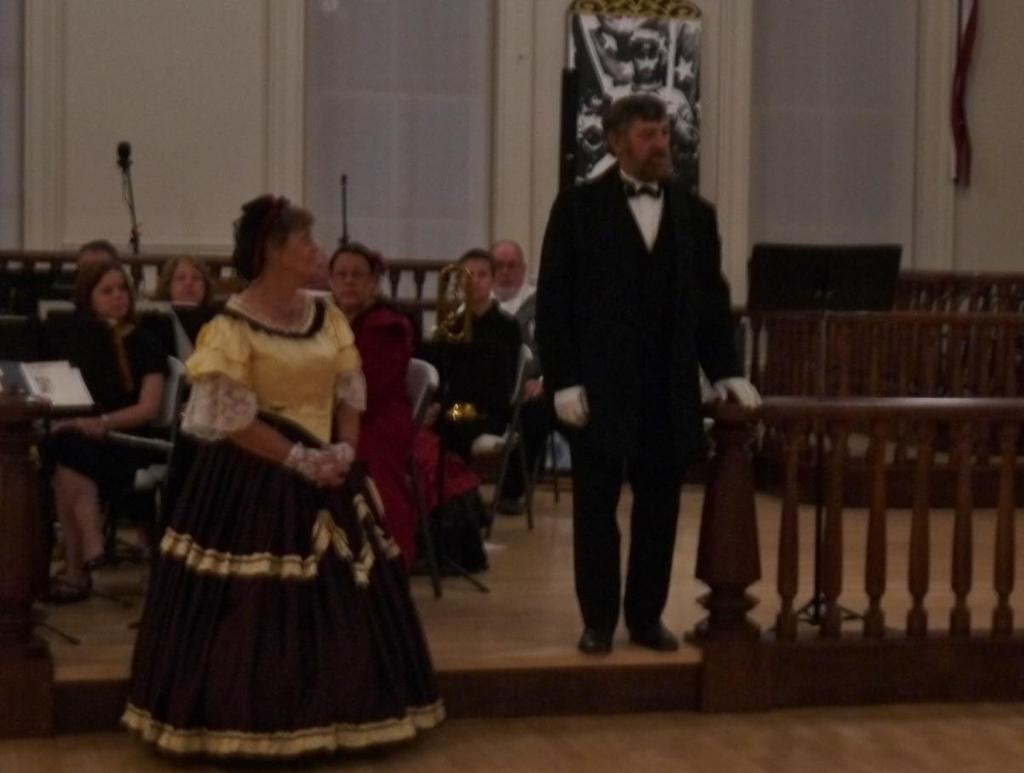 President Ulysses S. Grant and Mrs. Julia Dent Grant, as portrayed by Scott and Peggy Whitney.