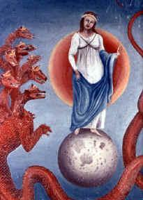 4 And his tail drew the third part of the stars of heaven, and did cast them to the earth: and the dragon stood before the woman which was ready to be delivered, for to devour her child as soon as it