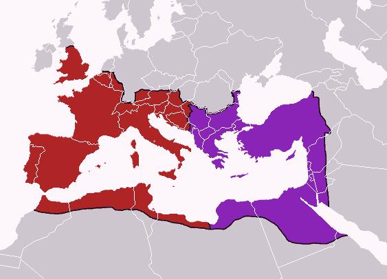 The Empire in the time of Constantine 285-293 AD Emperor: Diocletian Each emperor would have his own court, his own military and administrative faculties, and each would rule with a separate