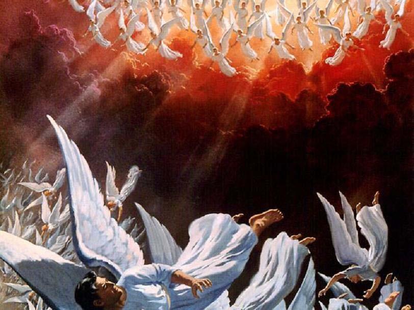 Revelation 12:7-10. There was war in heaven: Michael and His angels fought against the dragon; and the dragon fought and his angels, and prevailed not; neither was their place found anymore in heaven.