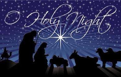 O HOLY NIGHT O Holy Night, the story of the birth of our Savior, has become one of the most beautiful, inspired pieces of music ever created and one of the most beloved and cherished Christmas hymns.
