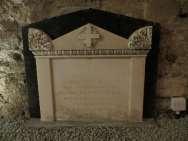 CLINTON WARWICKSHIRE WHO DIED JULY 26 TH 1829 R.I.P. From the burial register: Esther Mary Ferrers, aged 63, died on 16 Feb 1829 and was buried on 21 Feb 1829 in Second arch grave 11 (lead).
