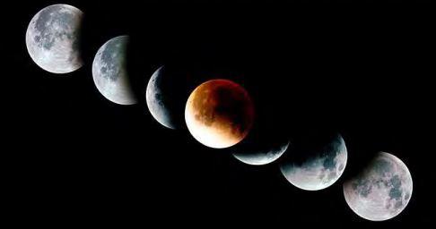 What is a Blood Moon? Every year there are between two and five lunar eclipses. Most lunar eclipses are partial, a total lunar eclipse is significantly less common, usually occurring every 3-4 years.
