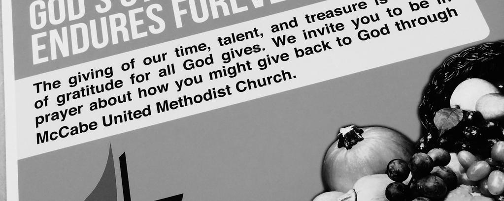 com for more information about McCabe and our Ministry Groups. Volume 32 Issue 9 Pastor Jenny s Ponderings: Give Thanks!