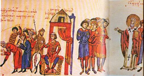 Khan Omurtag (814 831) Khan Omurtag watches the execution of Bishop Manuel, from the Chronicle of John Skylitzes Fear of Christianity closely tied into Byzantine imperialism Competition for the souls