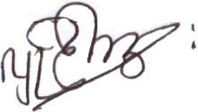 1. Venerable Dr. Ashin Ñyāņissara Signature.