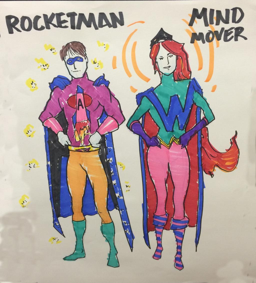 By Kathie Baldwin, Preschool Director One of the dads in the Wild Things class came to share his drawing talents with the children. They wanted a superhero drawing. Mr.