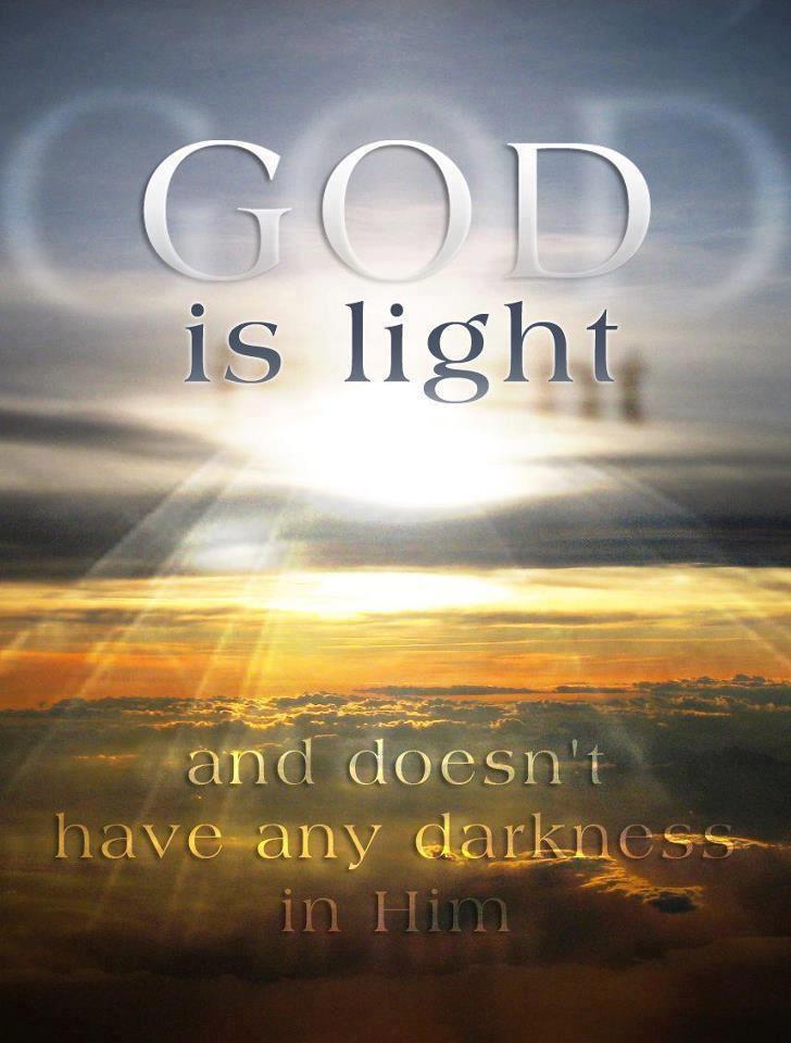 What did God Do? God didn t curse the darkness He lit it, with His light. Gen.