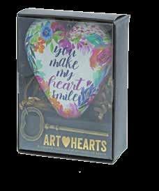 Each heart features a colourful illustration from a popular artist in the gift industry, expressing sentiments of love, friendship,