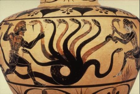 The Esoteric Quarterly Fig. 18: Ancient Greek Vase with Hercules and Hydra.