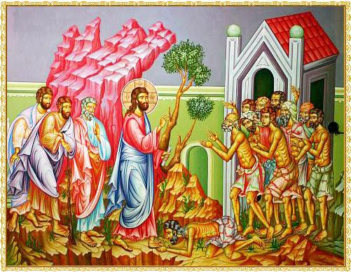 Twenty Sixth Sunday after Pentecost - December 7, 2014 As Jesus was going into a village, ten men who had leprosy met him.