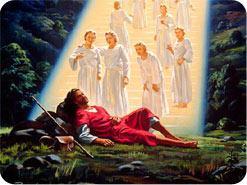 with great joy and satisfaction. 17. What did the ladder that Jacob saw in his dream represent? John 1:51.