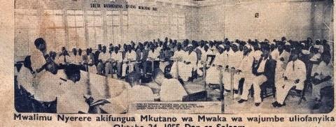 13 MAKALA Inatoka Uk. 8 Kiyate katika kuupigania uhuru wa Tanganyika haujathaminiwa. Hawa ndiyo waliompeleka Nyerere UNO mwaka 1955 na wakamuunga mkono hadi uhuru ukapatikana.