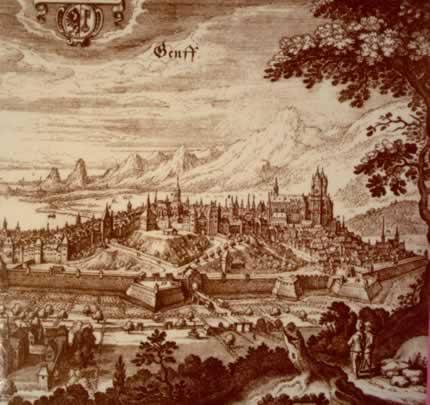 1541, Calvin in Geneva, Second Period Reluctantly returned to Geneva, 1541, which he called a city of a perverse &
