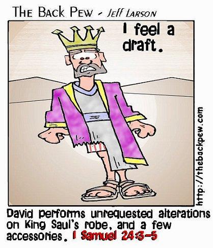 ----------------------------------- ANSWERS -------------------------------- [21] How did David keep the king of Gath from killing him?