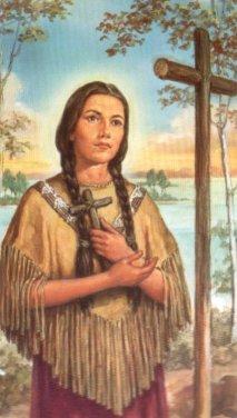 Blessed Kateri Tekakwitha Kateri, favored child, Flower of the Algonquins and Lily of the Mohawks, We come to seek your intercession in our present need: (mention it here).
