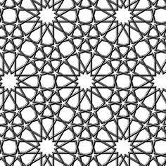 Geometric Patterns in Islamic Art Since the representation of animals or human beings were primarily forbidden in Islamic art causing them to develop these geometric patterns that appear to continue