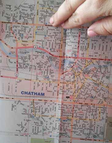Jeremiah 29:7 tells us that we love our cities and towns when we pray for their peace, prosperity and welfare. Take your finger, choose a street on the map and trace (walk) the street.