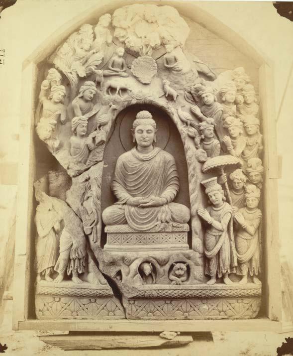 Apalāla s submission to Buddha 6 is now displayed as a stand-alone piece in the Gandhara Gallery of Indian Museum, while the flanking segments showing devotees are kept separately in the reserve