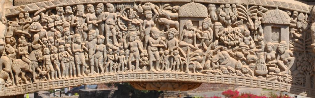 BUDDHIST The Stupa--Sanchi Carved on the gateways you will find various stories from the Jataka tales stories from the