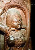 The Yakshi is the female figure. They are all beautiful and voluptuous, sharing common characteristics.