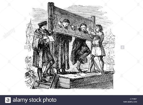 So how was law enforced? Constable s Power to arrest people, break up fights, prevent fires. They held the key to the STOCKS for minor punishments.