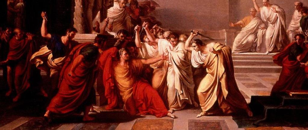 On the Ides of March (15 March) of 44 BC Julius Caesar was