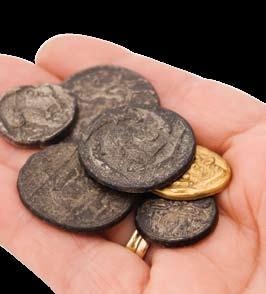 Sometimes coins were kept until a later period and then dropped, so coins can only tell us the earliest possible date of the layer in which it was found, not the latest possible date.