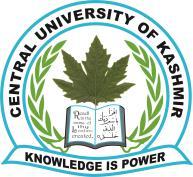 CENTRAL UNIVERSITY OF KASHMIR Transit Campus, Sonwar, Near GB Pant Hospital Srinagar 190004 (J&K) Tel: 0194-2468354, 2468357 Fax: 2468351, Website www.cukashmir.ac.