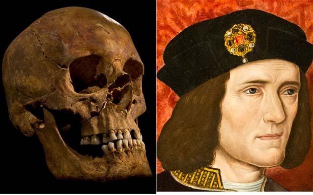 Richard III: skeleton is the king The body of Richard III, slain at the battle of Bosworth Field in 1485, has been found buried deep beneath a Leicester car park, scientists confirmed today.
