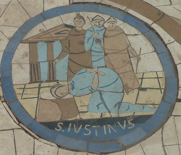 23 JUSTIN MARTYR S Mosaic of the beheading of Justin Martyr 1 ST & 2 ND APOLOGIES Defends Christianity against the