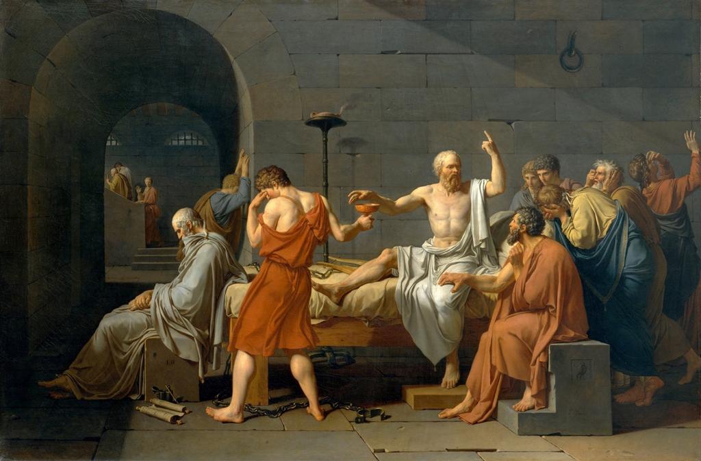 Death of Socrates, Jacques-Louis