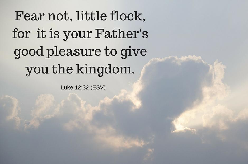TWELFTH SUNDAY AFTER PENTECOST AUGUST 7, 2016 LARGE PRINT VERSION Jesus says, It is your Father s good pleasure to give you the kingdom.