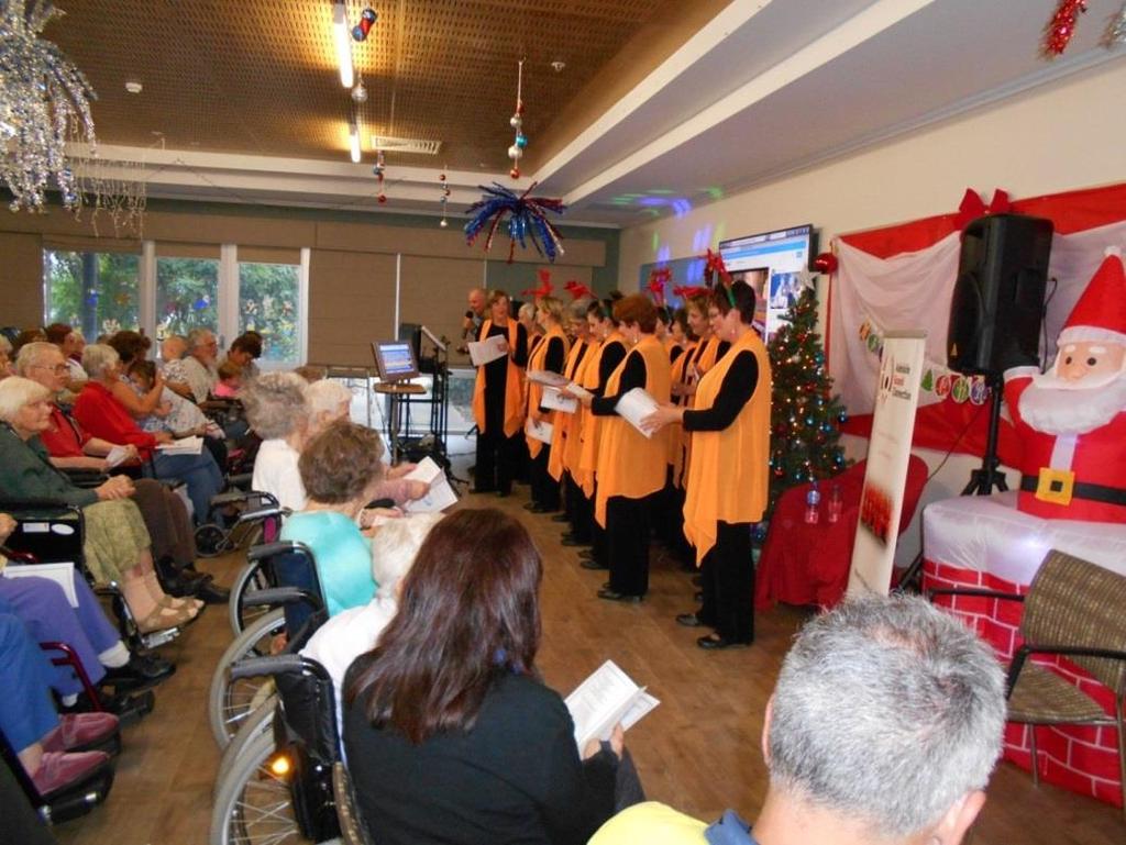 Carols by Candlelight Every year our residential aged care homes get into the spirit of Christmas, celebrating with their annual Carols by Candlelight.