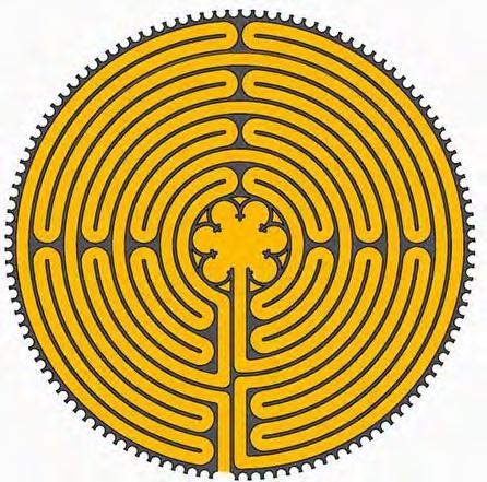 Chartres Labyrinth 12 Circles (11 + Center): Circles = Unity 12 Apostles, 12 Tribes, etc.