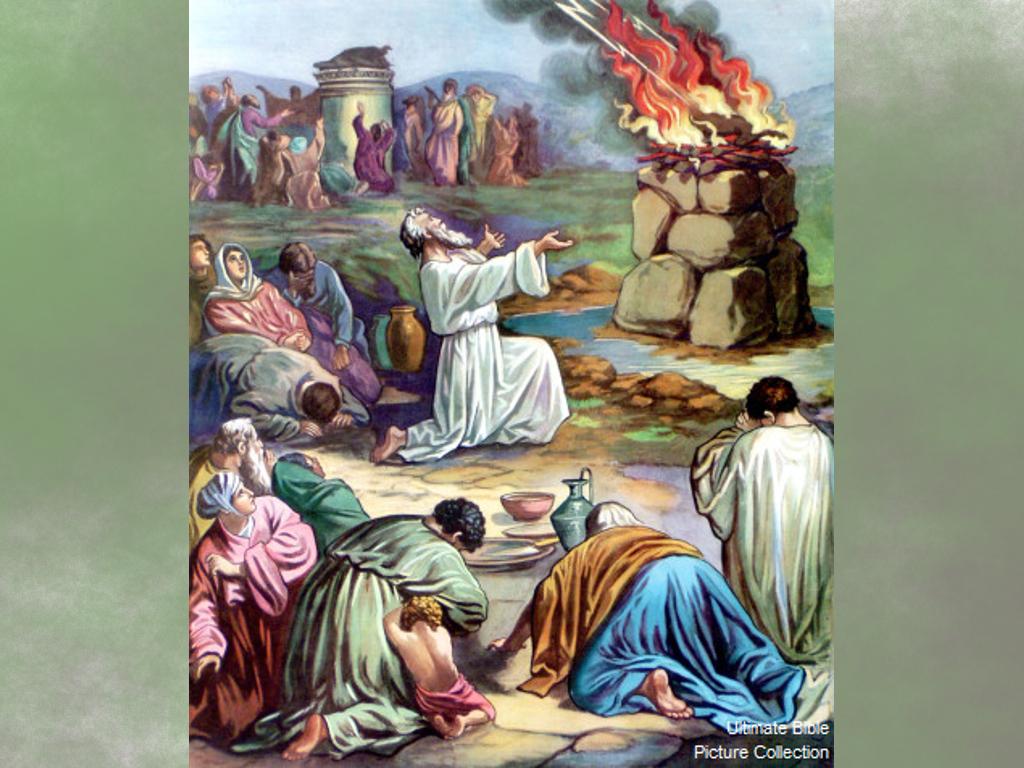 God Answers Elijah on Mt.