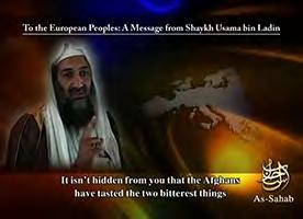 111 Osama bin Laden: To the European Peoples (English Subtitles) Volume 111 contains a 5'01" video entitled "To the European Peoples: A Message from Sheikh Osama bin Laden" with English subtitles