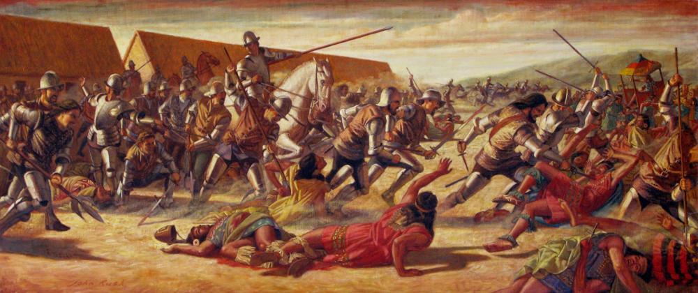 * The Inca tried to ignore him, but Pizarro would not leave.