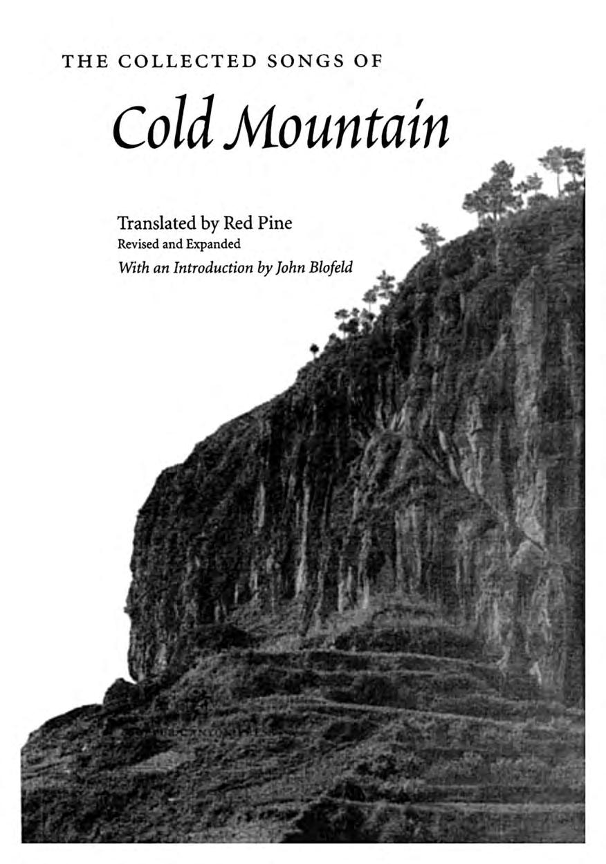 THE COLLECTED SONGS OF Cold Mountain Translated by Red