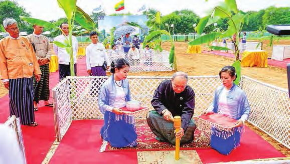 2 30 october 2017 Amyotha Hluttaw Speaker Mahn Win Khaing Than visits Bogyoke Aung San Museum Amyotha Hluttaw Speaker Mahn Win Khaing Than at stake-driving ceremony for main building of the region