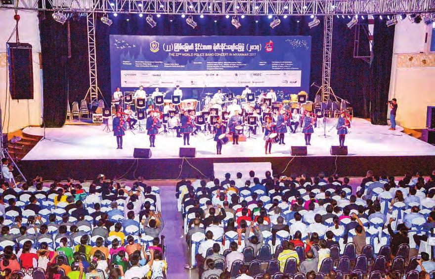 10 National 30 October 2017 Over 2500 watch Inter Police Band Concert The 22 nd Inter Police Band Concert (2017) was held at Myanmar Convention Centre in Yangon at 7 pm yesterday.