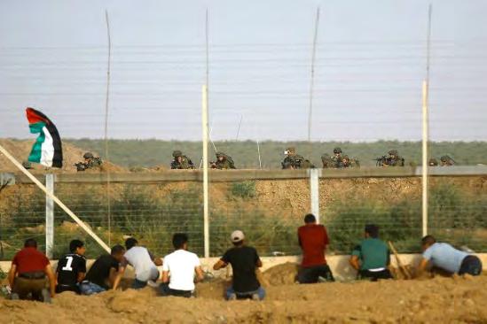 Twitter account, May 26, 218). Hamas customarily sends its young men to sabotage the fence.