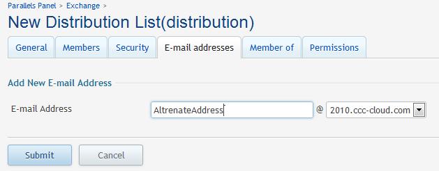Add new E-mail address ניתן לקבוע מי מבין הכתובות היא הכתובת הראשית address( )Primary E-mail על ידי לחיצה
