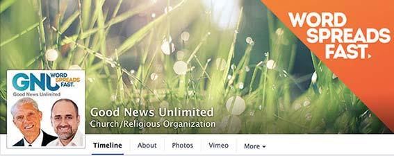 Connect with GNU on Facebook Get daily inspiration and read encouraging stories of changed lives when you visit Good News Unlimited s Facebook page today.