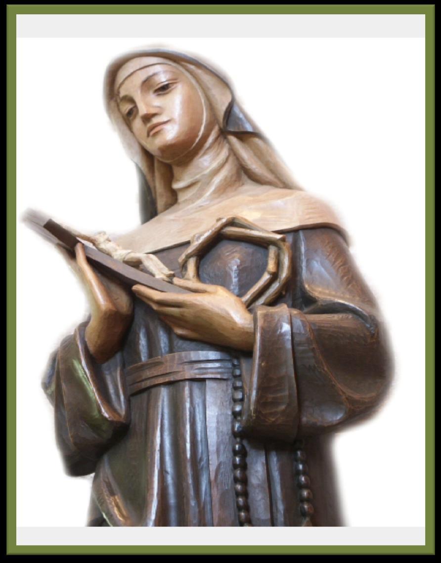 4 St. Rita, Pray for us. Inspire us to reach out to those who suffer physical, verbal, and sexual abuse.