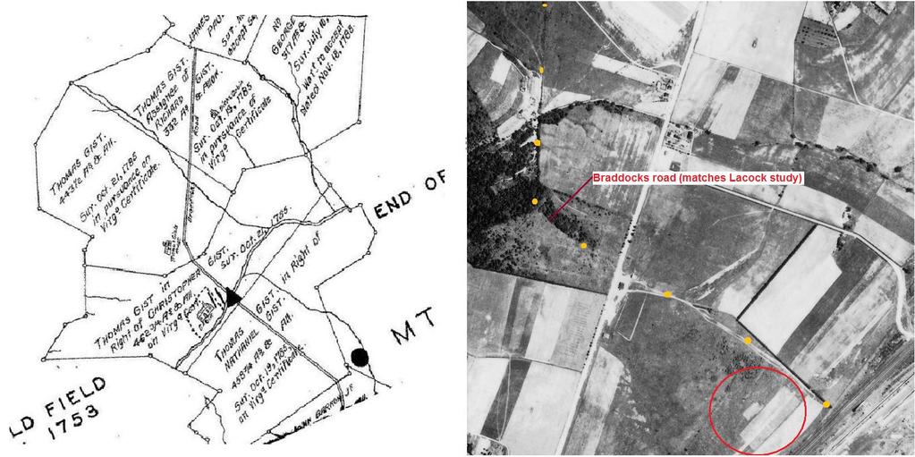 Figure 4 This comparison between Lacock s study and a 1939 aerial photo