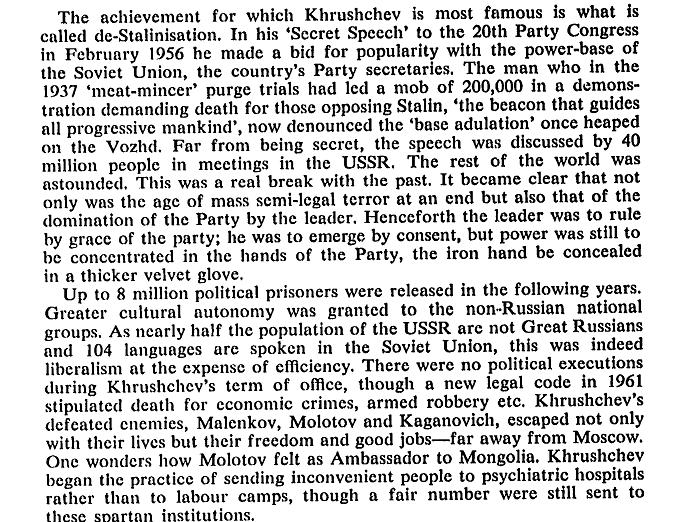 Assessment of Khrushchev from Contemporary Review, by Margaret Rooke Do you