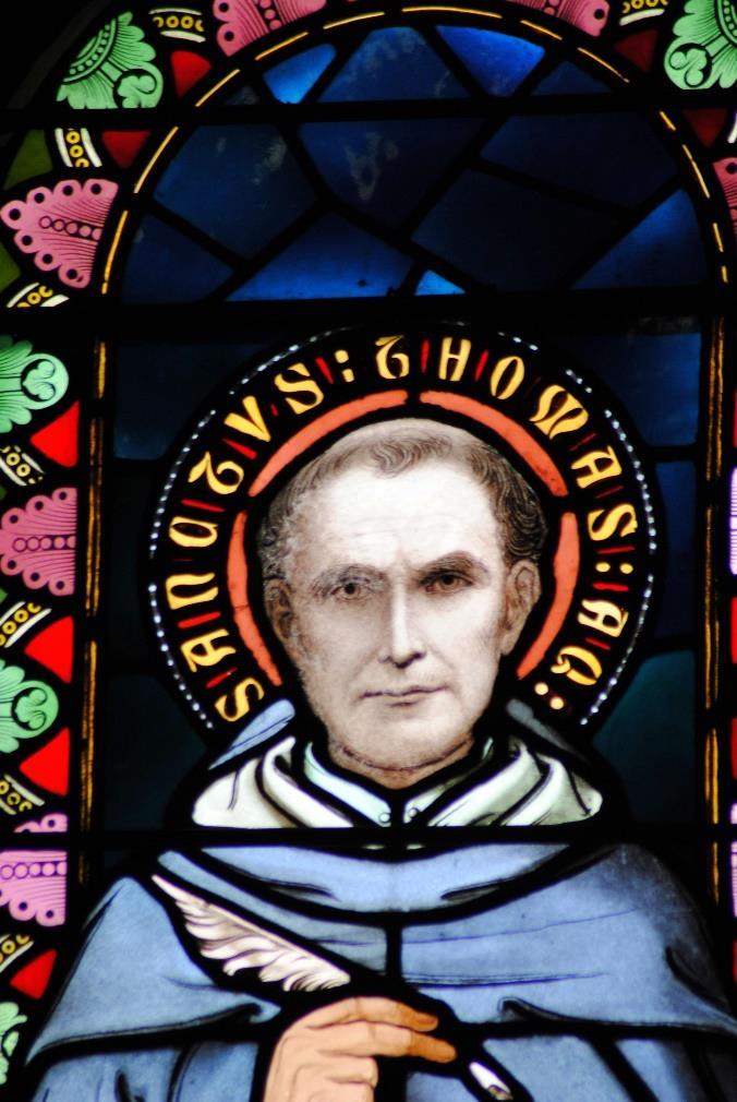 5 Not only is Archbishop Croke buried in the Cathedral but he left a daily shining light of himself as his head features are imposed on St. Thomas Aquinas.